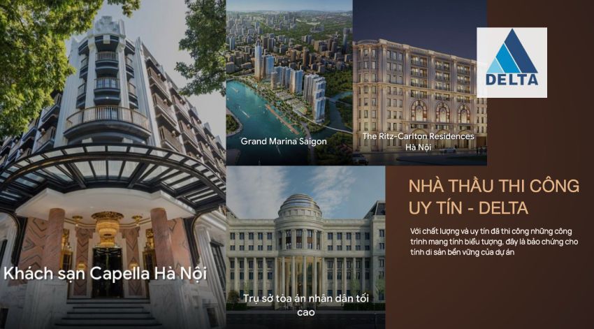 Nhà thầu Công ty TNHH Tập đoàn Xây dựng DELTA xây dựng dự án 