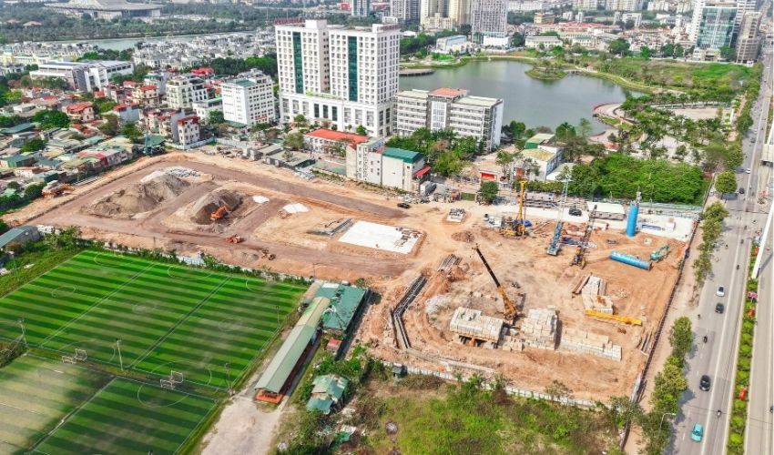 Công tác triển khai xây dựng tại dự án Mic Tower 54 Tố Hữu